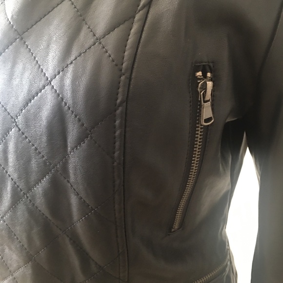 NWOT Faux Leather Jacket - Picture 3 of 4